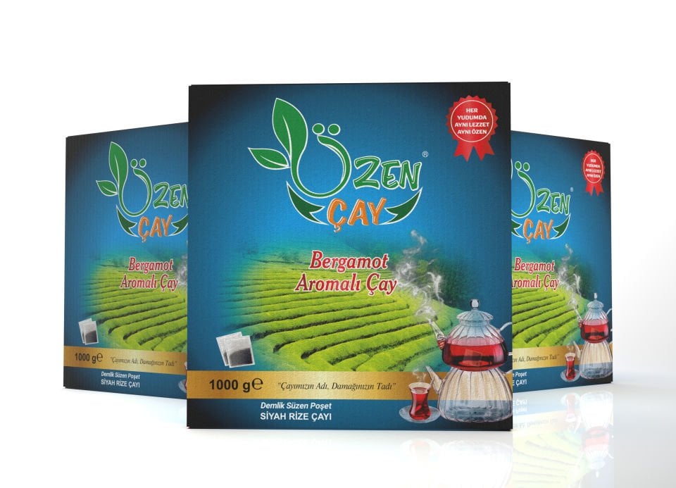 Özen Bergamot Aromalı Demlik Poşet Rize Çayı 1000 g