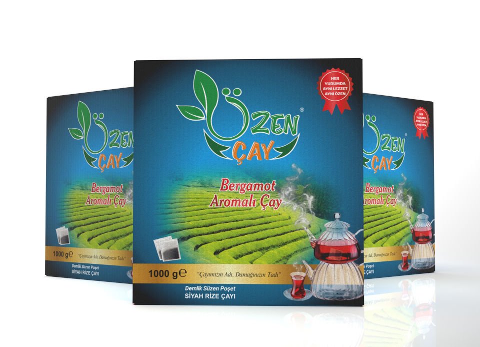 Özen Bergamot Aromalı Demlik Poşet Rize Çayı 1000 g
